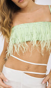 Amy Feather Top Verde