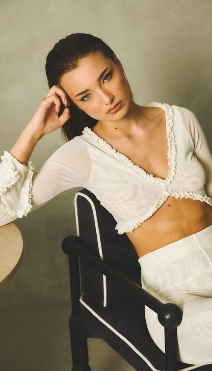 Gabrielle blouse marfil