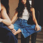 Jean MCA wide leg Azul