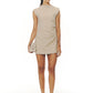 Lines mini dress Beige
