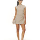 Lines mini dress Beige