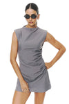 Lines mini dress Gris
