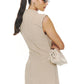 Lines mini dress Beige