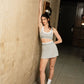 Lucia sporty skirt set Gris