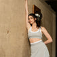 Lucia sporty skirt set Gris