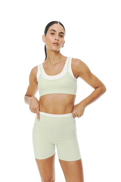 Lucia sporty biker set Verde