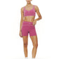 Lulu sporty biker set Magenta