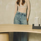Double T jean, wide leg
