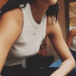Rib tank top MCA marfil