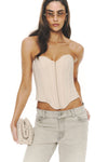 Serena drill corset Beige