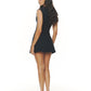 Square mini dress Negro