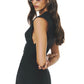 Square mini dress Negro