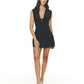 Square mini dress Negro