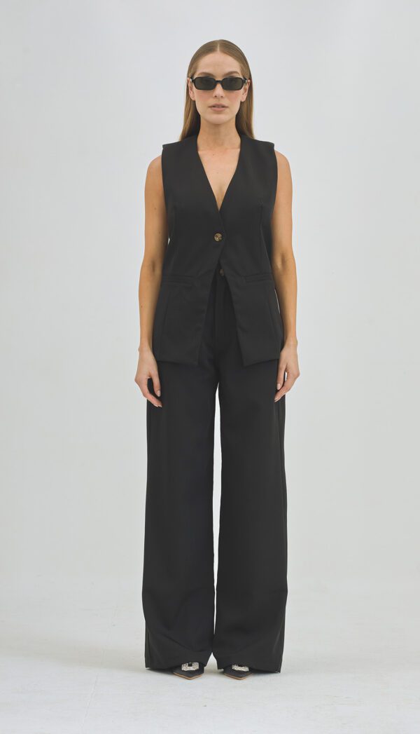 Long Charlotte vest negro - Imagen 2